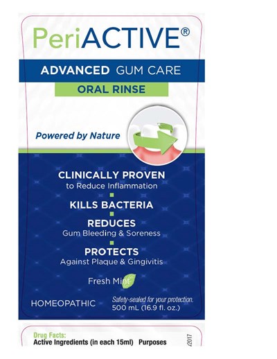 label - Pages from PeriActive FDA registration (includes label) Page 1